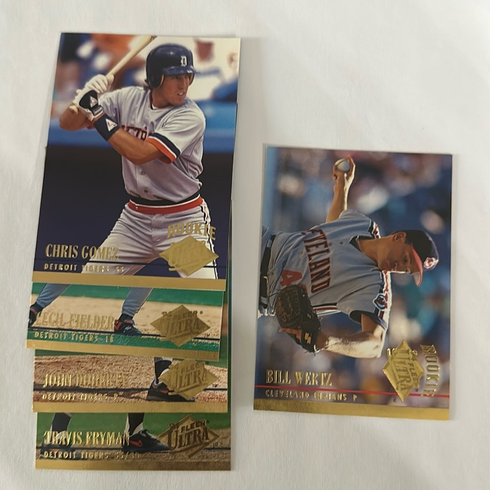 Ultra Baseball Cards Detroit Players 50 to 54